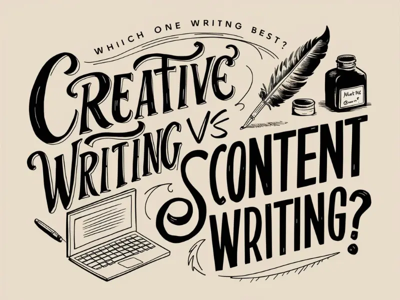 blur line between content & creative writing