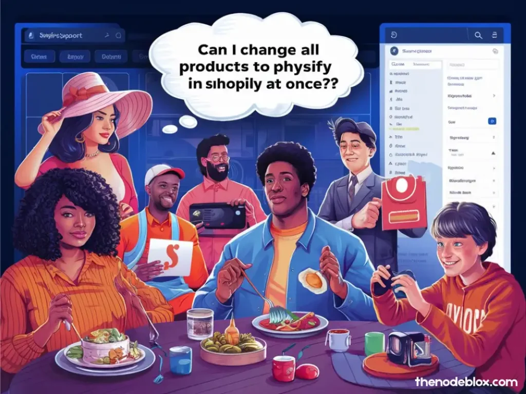 Can I change all products to physical in Shopify at once