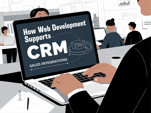 How does web development support CRM integration